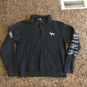 VS PINK half zip pullover